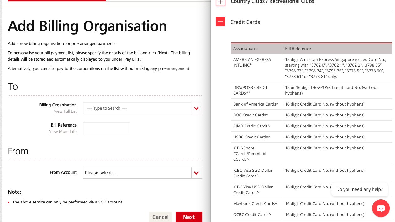 how to pay other bank credit card